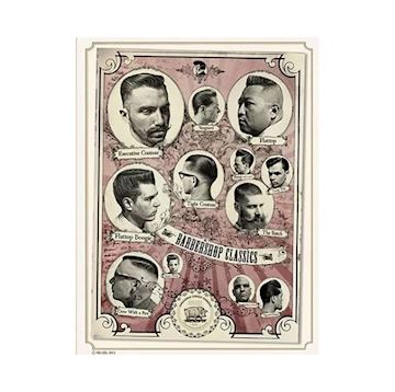 REUZEL MARKETING BARBERSHOP CLASSIC POSTER 20"x28"