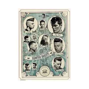 REUZEL MARKETING SIGNATURE HAIRCUTS POSTER 20"x28"