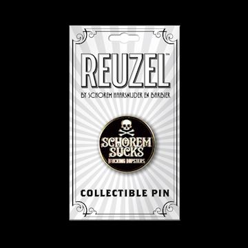 REUZEL MARKETING SCHOREM SUCKS ENAMEL PIN (R8)