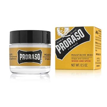 PRORASO MOUSTACHE WAX WOOD AND SPICE 15ml