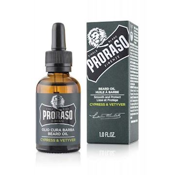 PRORASO BEARD OIL CYPRESS & VETYVER 30ml