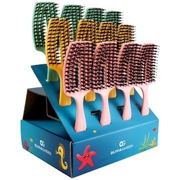 OLIVIA GARDEN FINGERBRUSH CARE MINI KIDS DISPLAY À 12 STUKS