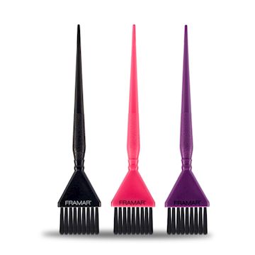 FRAMAR VERFKWAST TRIPLE THREAT SET 3st (PINK,PURPLE,BLACK)