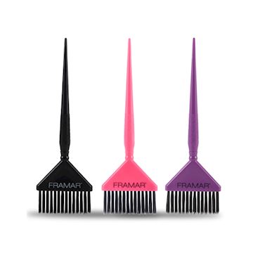 FRAMAR VERFKWAST BIG DADDY BRUSH SET 3st (PINK,PURPLE,BLACK)