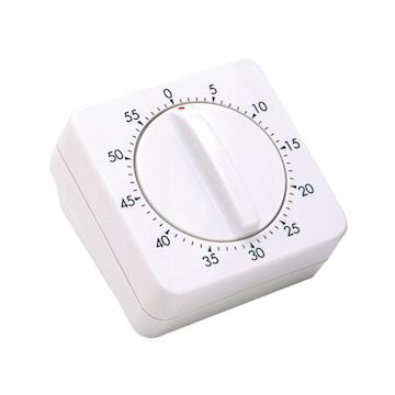 SIBEL 009005401 DRAAIWEKKER ZODIAC WIT TIMER/WEKKER