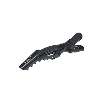 SIBEL 934098202 GATOR CLIPS 14cm 3st BLACK FOR LONG HAIR