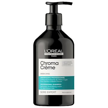 L'OREAL SE22 CHROMA CRÈME SHAMPOO GREEN DYES 500ml MATTE