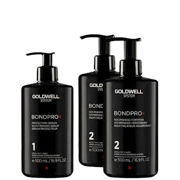 GOLDWELL SYSTEM BONDPRO+ NO.1 & NO. 2 SALON KIT 3x500ml