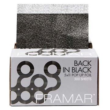 FRAMAR ALUMINIUM FOLIE SHEETS 13cmx28cm BACK IN BLACK