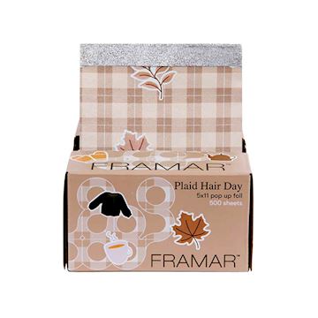 FRAMAR ALUMINIUM FOLIE SHEETS 13x28cm POP UP PLAID HAIR DAY