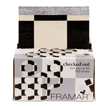 FRAMAR ALUMINIUM FOLIE SHEETS 13x28cm POP UP CHECKED OUT