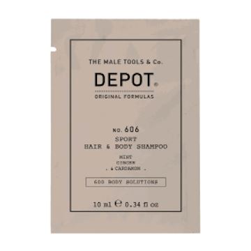 DEPOT SHAMPOO NO.606 SACHET SPORT, HAIR & BODY 10ml