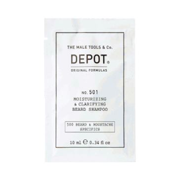 DEPOT BEARD NO.501 SACHET CLARIFYING BEARD SHAMPOO 10ml