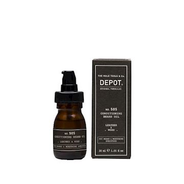 DEPOT BEARD NO.505 COND. BEARD OIL LEATHER & WOOD 30ml