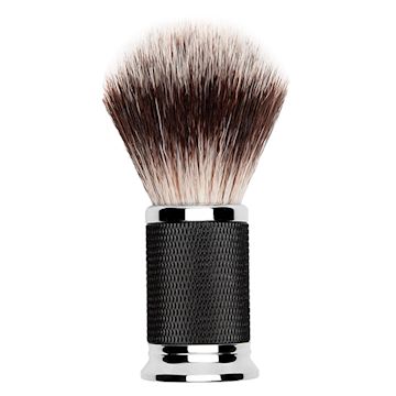 DEPOT MARKETING NO. 733 VINTAGE BLACK & SILVER SHAVING BRUSH