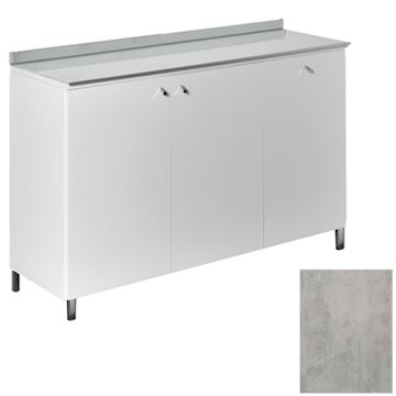 SALON AMBIENCE WO/143-03 SERVICE CENTER 120cm CEMENT GREY