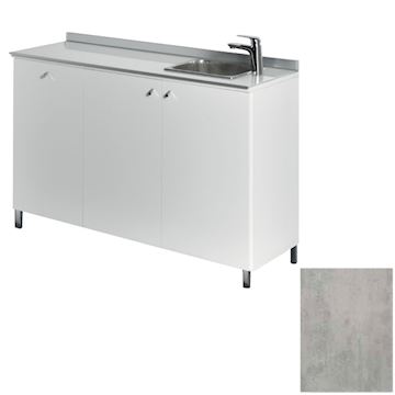 SALON AMBIENCE WO/144-03 SERVICE CENTER 120cm CEMENT GREY