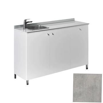 SALON AMBIENCE WO/145-03 SERVICE CENTER 120cm CEMENT GREY