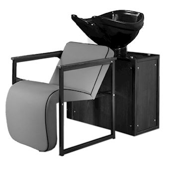 SALON AMBIENCE WU/750/M-02 SOHO WASHUNIT BLACK ASH