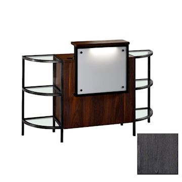 SALON AMBIENCE RD/330-02 INFINITY DESK BLACK ASH