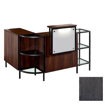 SALON AMBIENCE RD/336-02 INFINITY DESK BLACK ASH