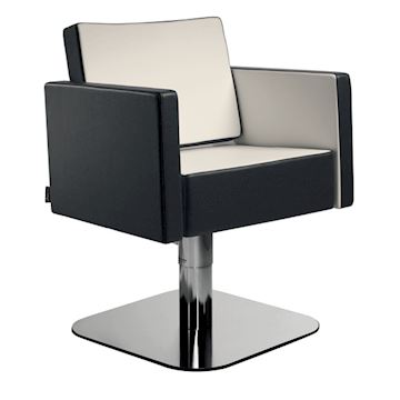 SALON AMBIENCE SH/890-4/S STOEL SQUARE MET BLOKKEERBARE POMP