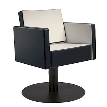 SALON AMBIENCE SH/890-4/RN STOEL SQUARE MET ZWARTE POMP