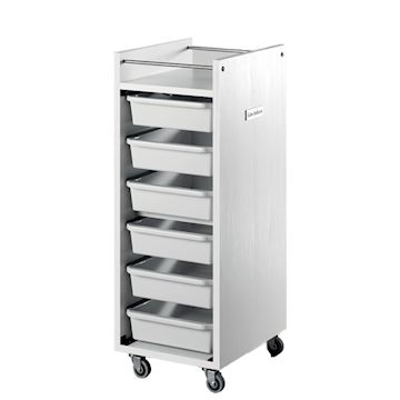 SALON AMBIENCE TR/07-06 GLAM TROLLEY/WERKWAGEN WHITE ASH