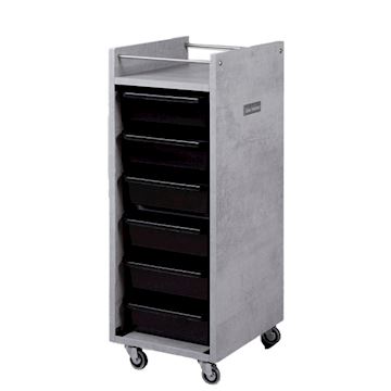 SALON AMBIENCE TR/07-03 GLAM TROLLEY/WERKWAGEN CEMENT GREY