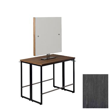 SALON AMBIENCE MI/532-02 SPIEGEL LONDON 2 PLAATSEN BLACK ASH