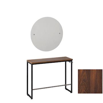 SALON AMBIENCE MI/540-04 SPIEGEL LONDON WAND ROND MOKA