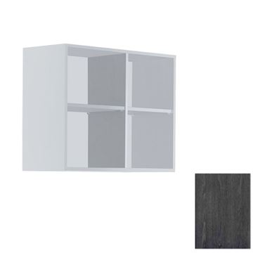 SALON AMBIENCE WS/042-02 WALL SYSTEM 80cm BLACK ASH