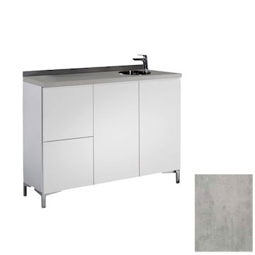 SALON AMBIENCE WS/085-03 WALL SYSTEM 120cm CEMENT GREY