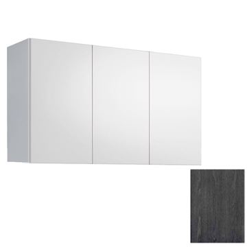 SALON AMBIENCE WS/037-02 WALL SYSTEM 120cm BLACK ASH