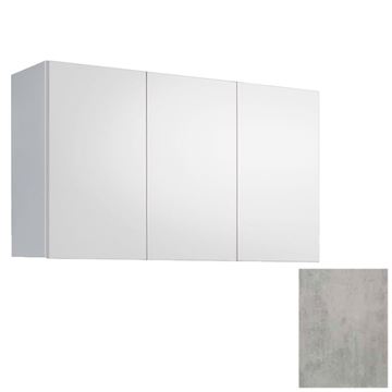 SALON AMBIENCE WS/037-03 WALL SYSTEM 120cm CEMENT GREY