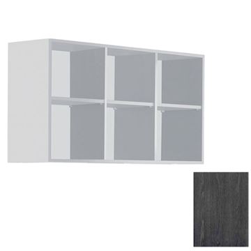 SALON AMBIENCE WS/043-02 WALL SYSTEM 120cm BLACK ASH