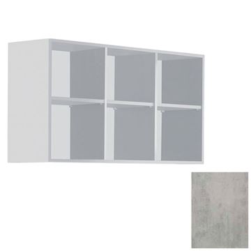 SALON AMBIENCE WS/043-03 WALL SYSTEM 120cm CEMENT GREY