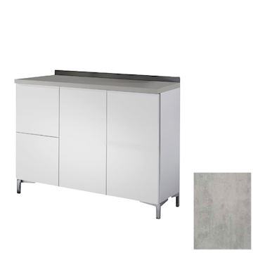 SALON AMBIENCE WS/041-03 WALL SYSTEM LINKS 120cm CEMENT GREY